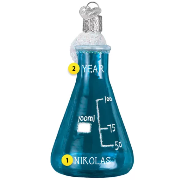 Fashion Science Beaker Ornament - School Days
