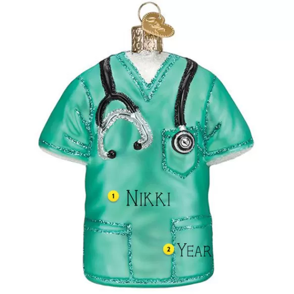 Cheap Old World Christmas Scrubs Ornament -