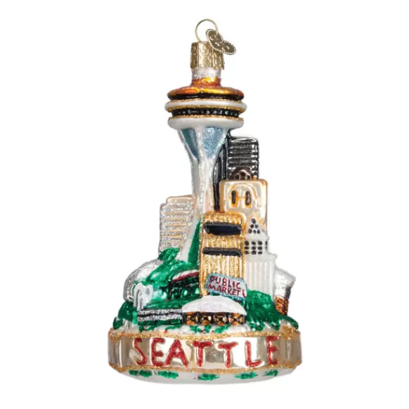 Discount Old World Christmas Seattle Skyline Ornament -
