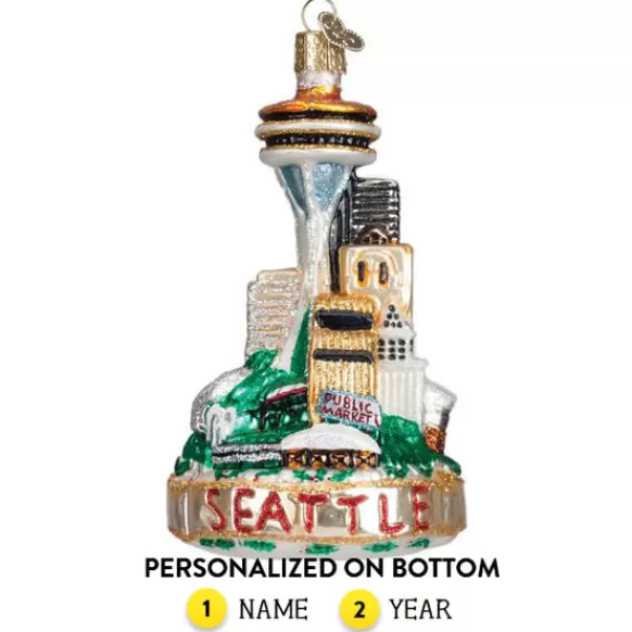 Discount Old World Christmas Seattle Skyline Ornament -