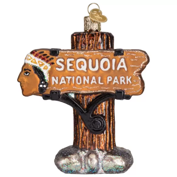 Hot Old World Christmas Sequoia National Park Ornament -