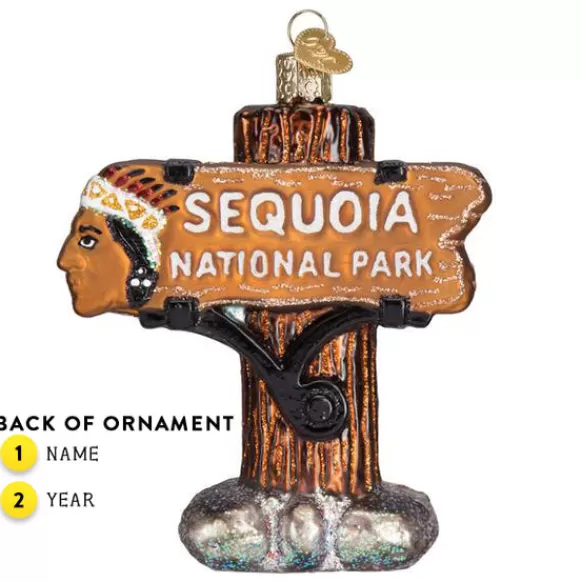 Hot Old World Christmas Sequoia National Park Ornament -