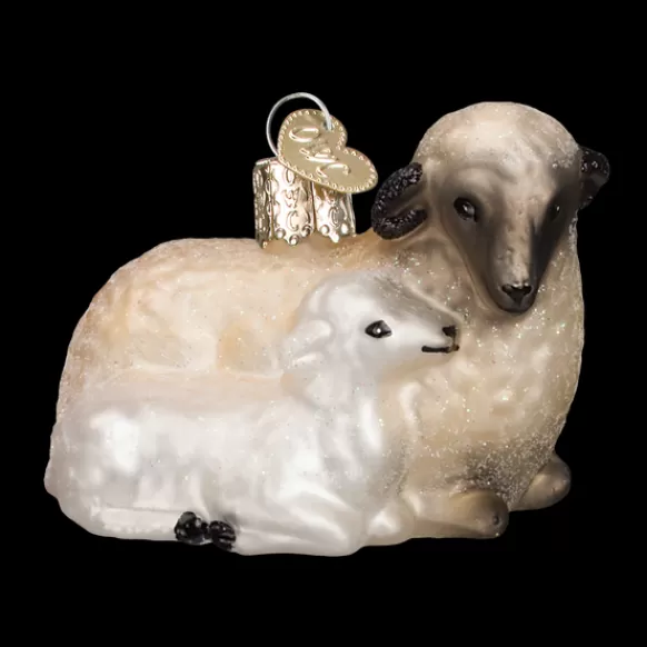 Hot Sheep With Lamb Ornament - Animals