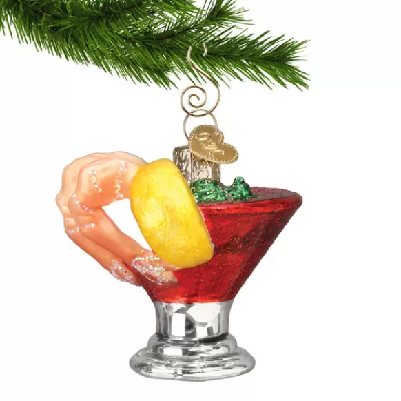 Fashion Old World Christmas Shrimp Cocktail Ornament -