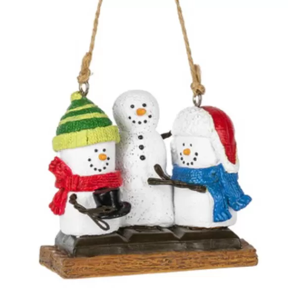 Hot S'Mores Building A Snowman Ornament S'Mores