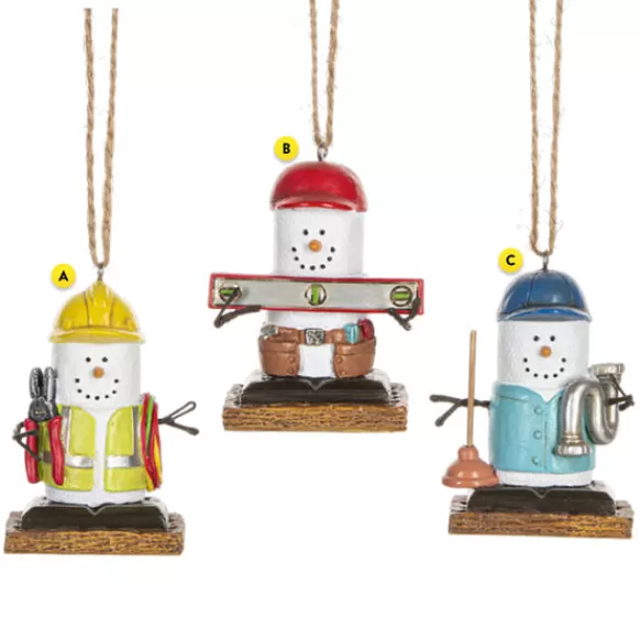 Cheap Ganz S'Mores Contractor Ornaments
