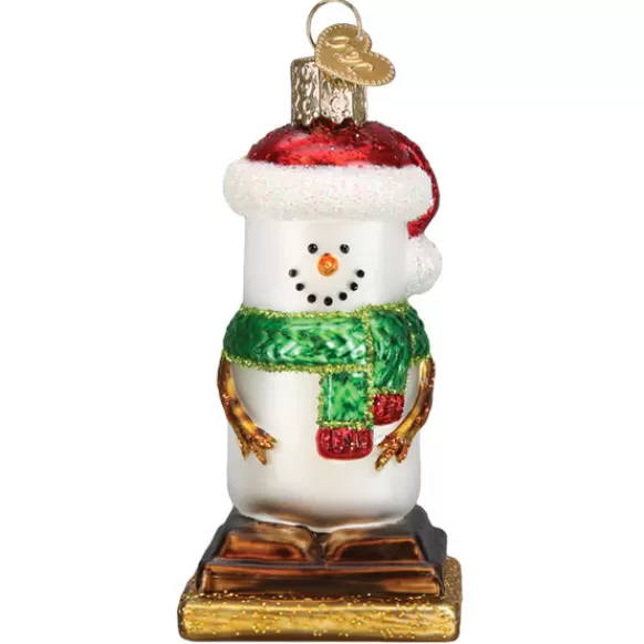 Clearance Old World Christmas S'Mores Snowman Ornament -