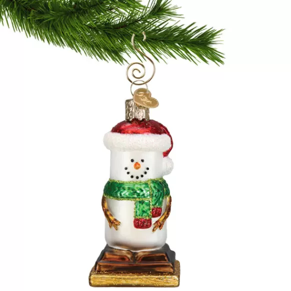 Clearance Old World Christmas S'Mores Snowman Ornament -