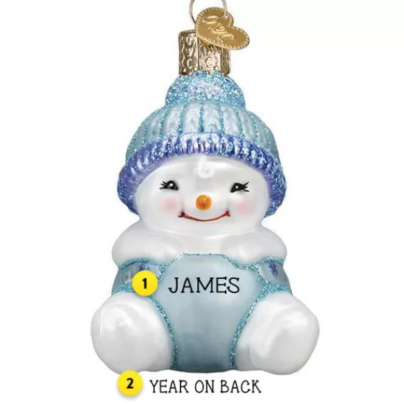 Outlet Snow Baby Boy Ornament - Baby