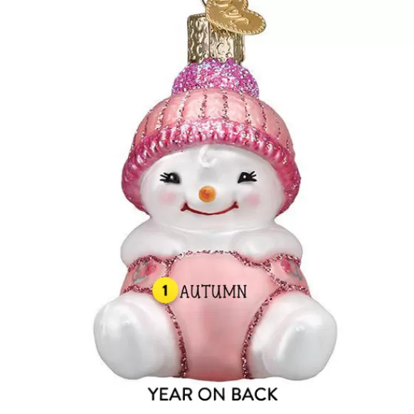 Online Snow Baby Girl Ornament - Baby