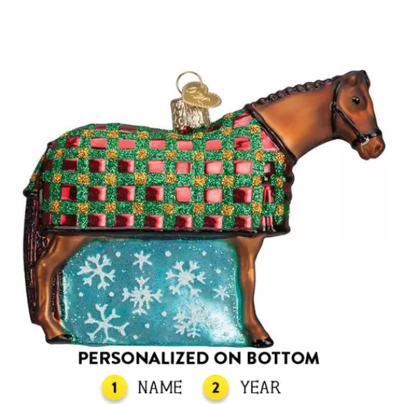 Outlet Snowflake Horse Ornament - Animals