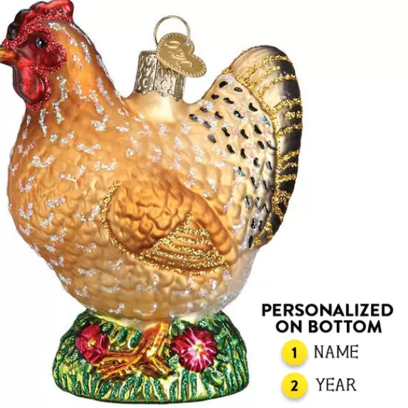 Hot Spring Chicken Ornament - Animals