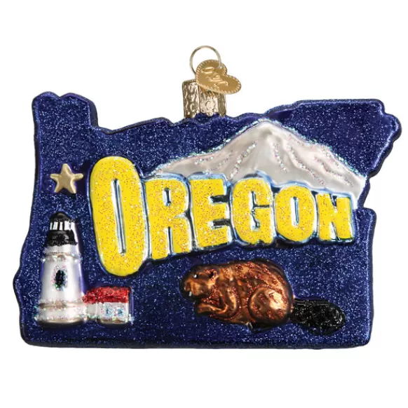Clearance Old World Christmas State Of Oregon Ornament -