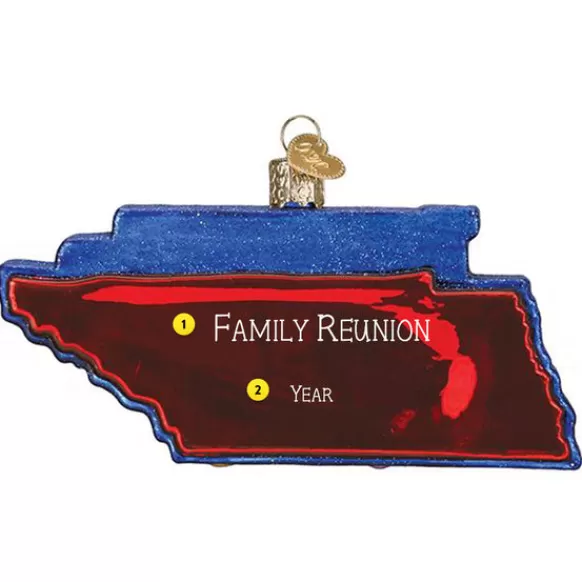 Hot Old World Christmas State Of Tennessee Ornament -