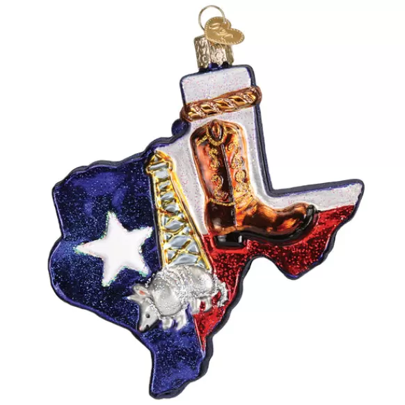 Fashion Old World Christmas State Of Texas Ornament -