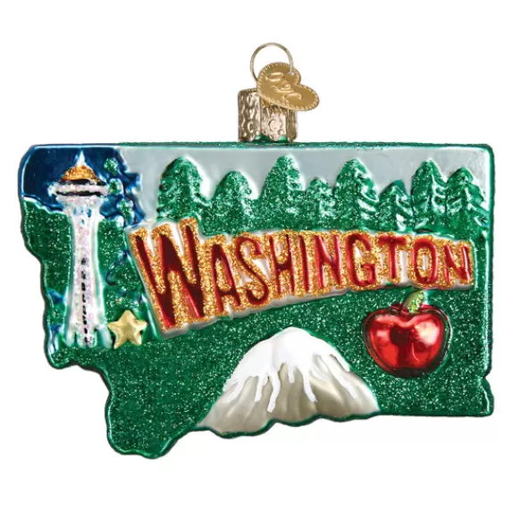 Fashion Old World Christmas State Of Washington Ornament -