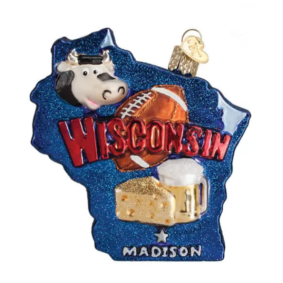 Discount Old World Christmas State Of Wisconsin Ornament -