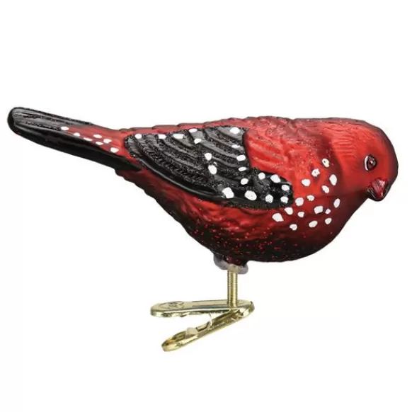 Clearance Strawberry Finch Ornament - Garden, Birds & Insects