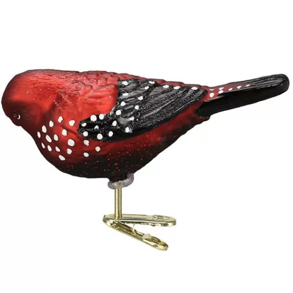 Clearance Strawberry Finch Ornament - Garden, Birds & Insects