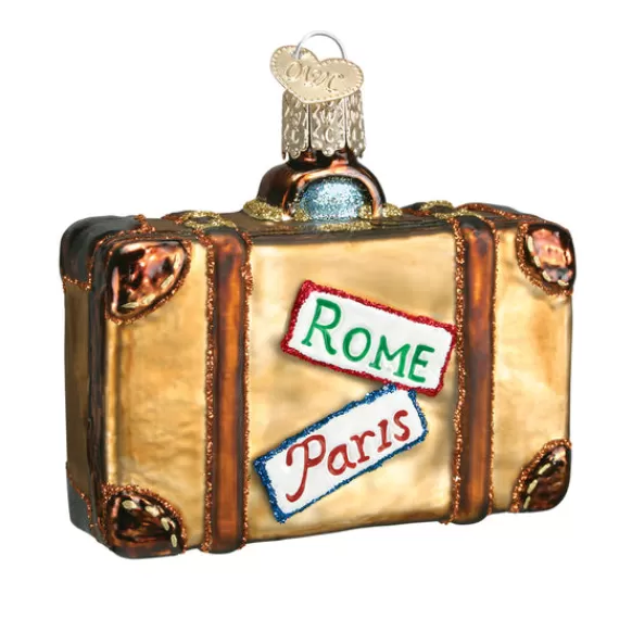 Cheap Old World Christmas Suitcase Ornament -