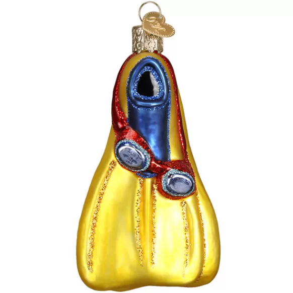 Hot Old World Christmas Swim Flippers Ornament -