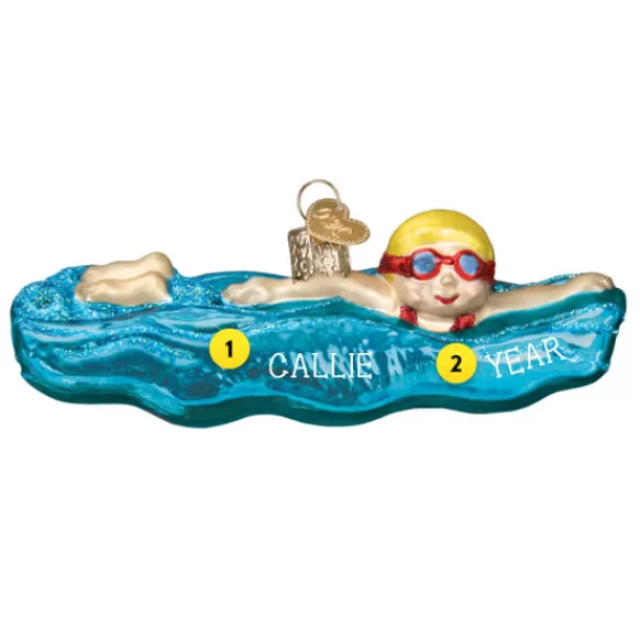 Outlet Old World Christmas Swimming Ornament -