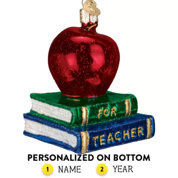 Discount Old World Christmas Teacher's Apple Ornament -