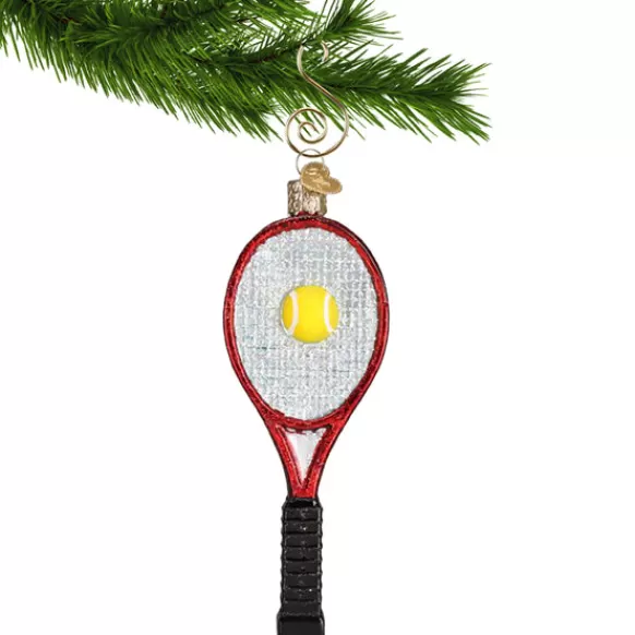 Clearance Old World Christmas Tennis Racquet Ornament -