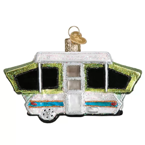 Clearance Old World Christmas Tent Camper Ornament -