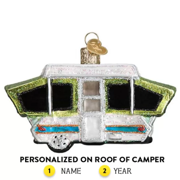 Clearance Old World Christmas Tent Camper Ornament -