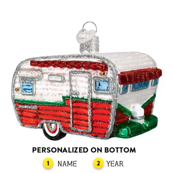 Flash Sale Old World Christmas Travel Trailer Ornament -