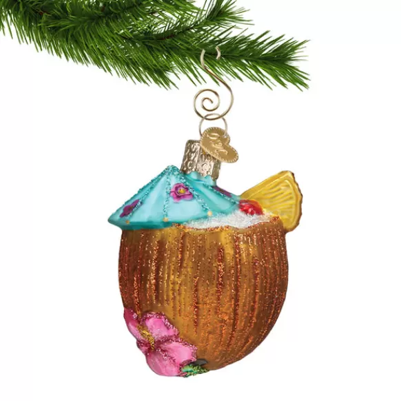 Shop Old World Christmas Tropical Coconut Drink Ornament -
