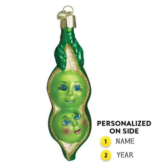 Cheap Old World Christmas Two Peas In A Pod Ornament -