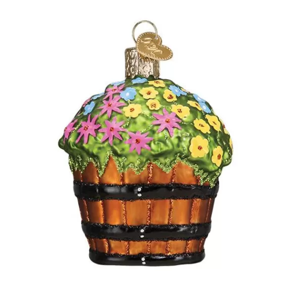Clearance Whiskey Barrel With Flowers - Garden, Birds & Insects