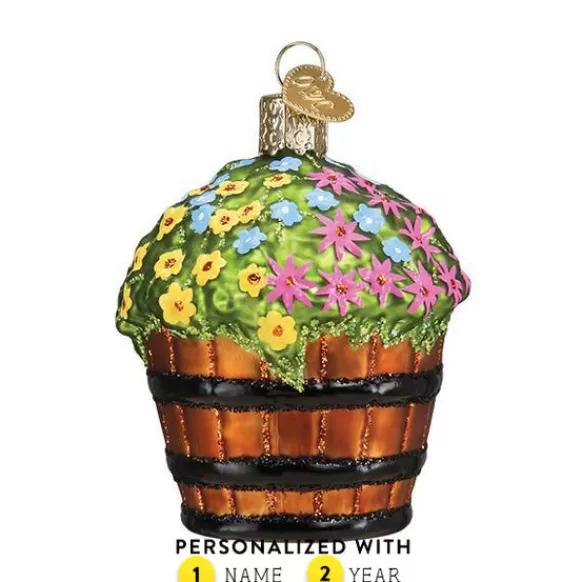 Clearance Whiskey Barrel With Flowers - Garden, Birds & Insects
