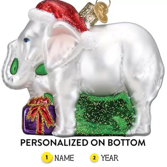 Outlet White Elephant Ornament - Animals