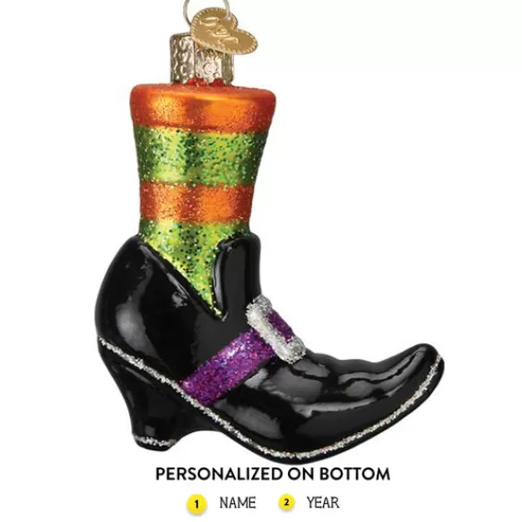 Outlet Witches Shoe Ornament - Halloween