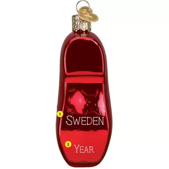 Cheap Old World Christmas Wooden Clog Ornament -